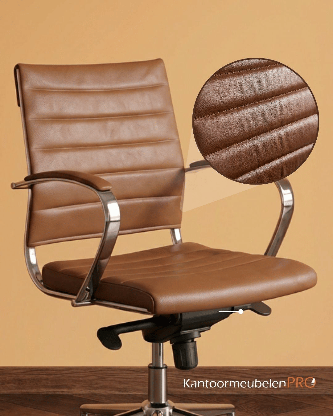 11.png Design Bureaustoel Bruin
