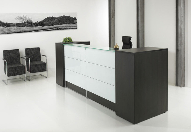 Receptiebalie Exclusive Antraciet Eiken