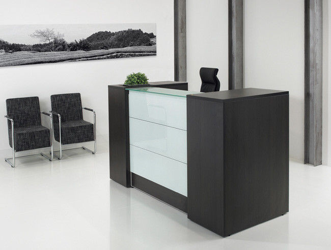 Receptiebalie Compact Antraciet Eiken