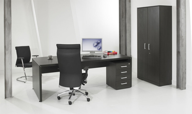 Directiebureau | Antraciet Eiken | 210x90cm