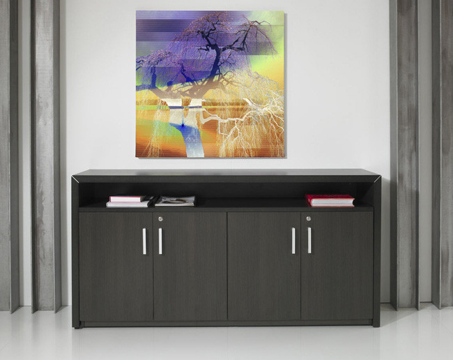 Dressoirkast | 89x168x42cm | donker eiken