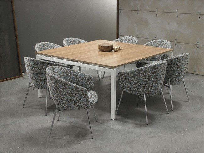 Bureau vergadertafel | Wit | 160x160cm | NEN-EN527