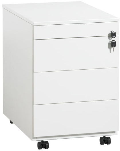 166934665.jpg Verrijdbaar ladeblok | 3 lades | Wit | + pennenlade