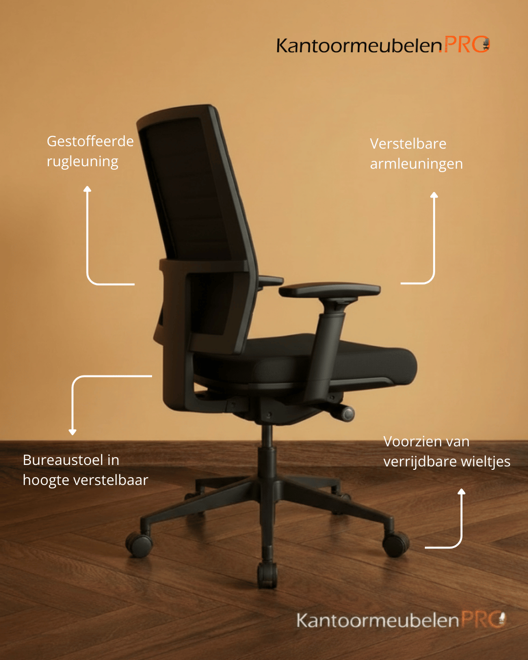 21-3.png Bureaustoel KT Comfort ergonomisch NEN 1335 gestoffeerd