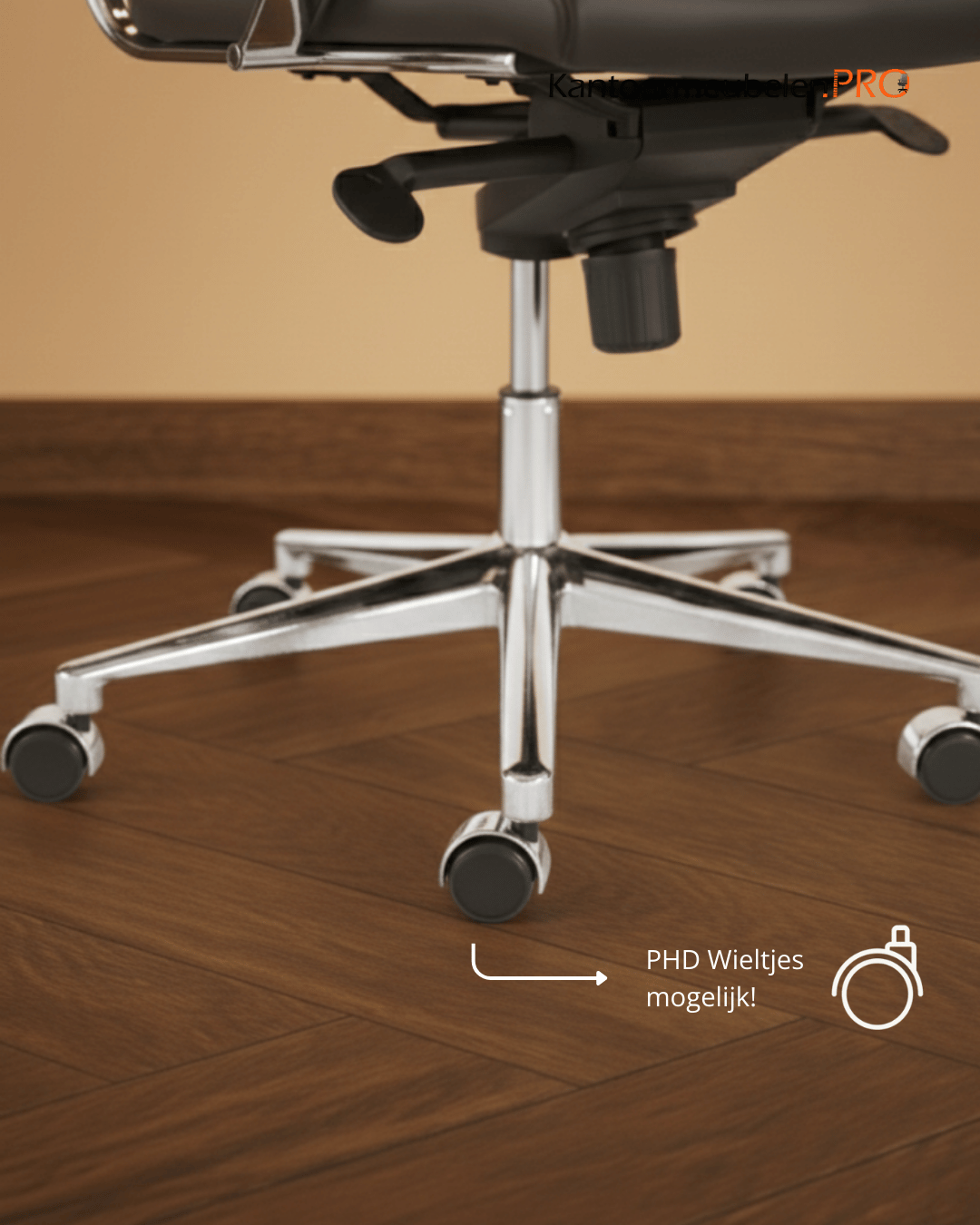 Design bureaustoel Zwart