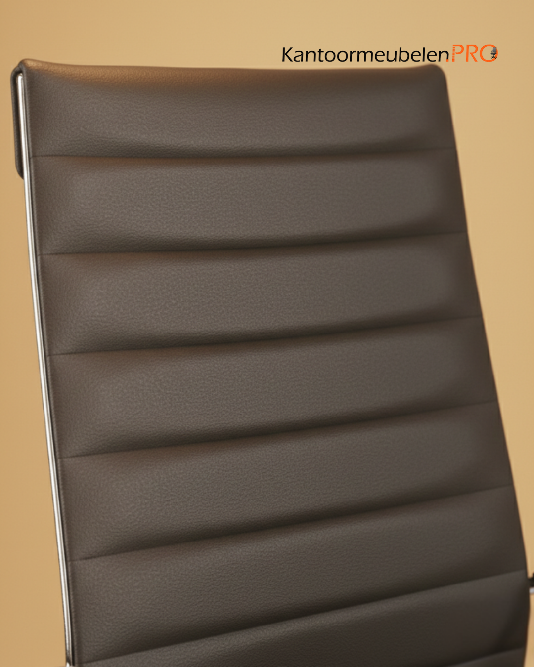 Design Bureaustoel Zwart hoge rug