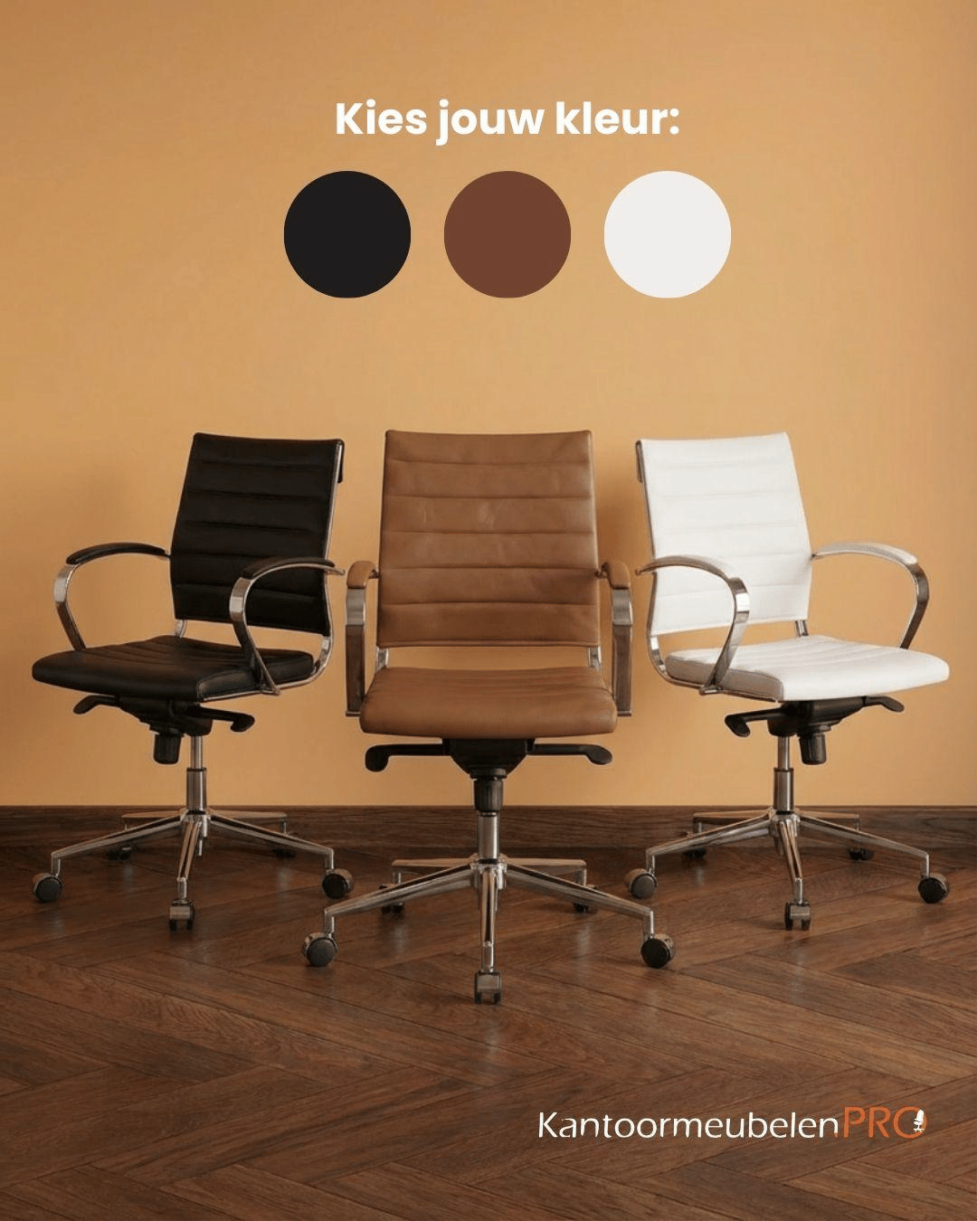 Design bureaustoel Zwart