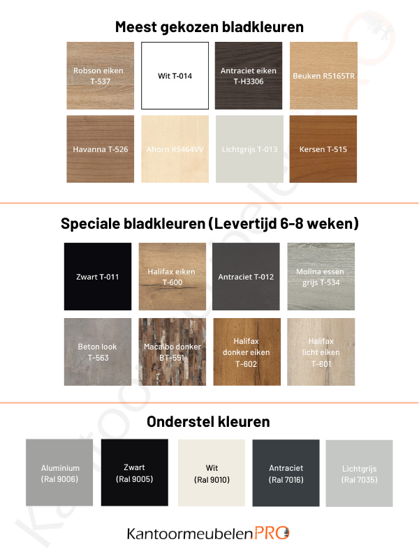 Bladkleuren-klaptafels.png Bureau / Klaptafel 180x80cm