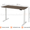 Elektrische Zit Sta Bureau | 160 x 80 CM | verstelbaar 62-130 cm