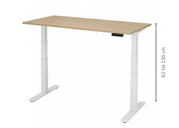 Elektrische-zit-sta-bureau-180x80cm-verstelbaar-62-130cm.png Elektrische Zit Sta Bureau | 180 x 80 CM | verstelbaar 62-130 cm