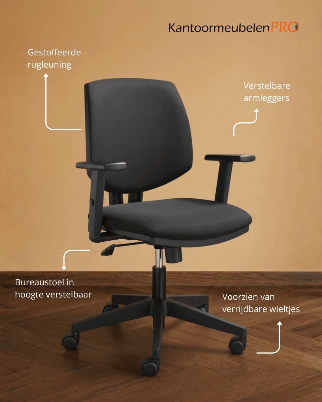 Bureaustoel Hengelo - Inclusief montage