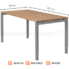 LUXE-BUREAU-ZWART-60X80CM.png Ergonomische Bureautafel | Wit | 60x80cm | NEN-EN527