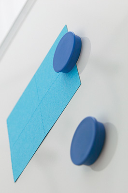 Whitebord Design profiel 16mm, emailstaal wit