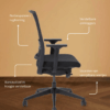 Pro Bureaustoel Gispen Zinn SMART NEN-1335 normering