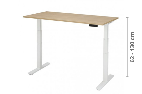Elektrische Zit Sta Bureau | 140 x 80 CM | verstelbaar 62-130 cm