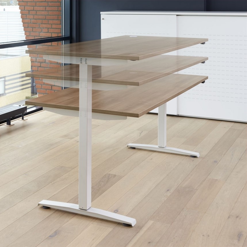 Elektrische Zit Sta Bureau | 160 x 80 CM | verstelbaar 62-130 cm