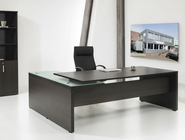 166869179 Directie Hoekbureau | 230x172cm | ladeblok rechts