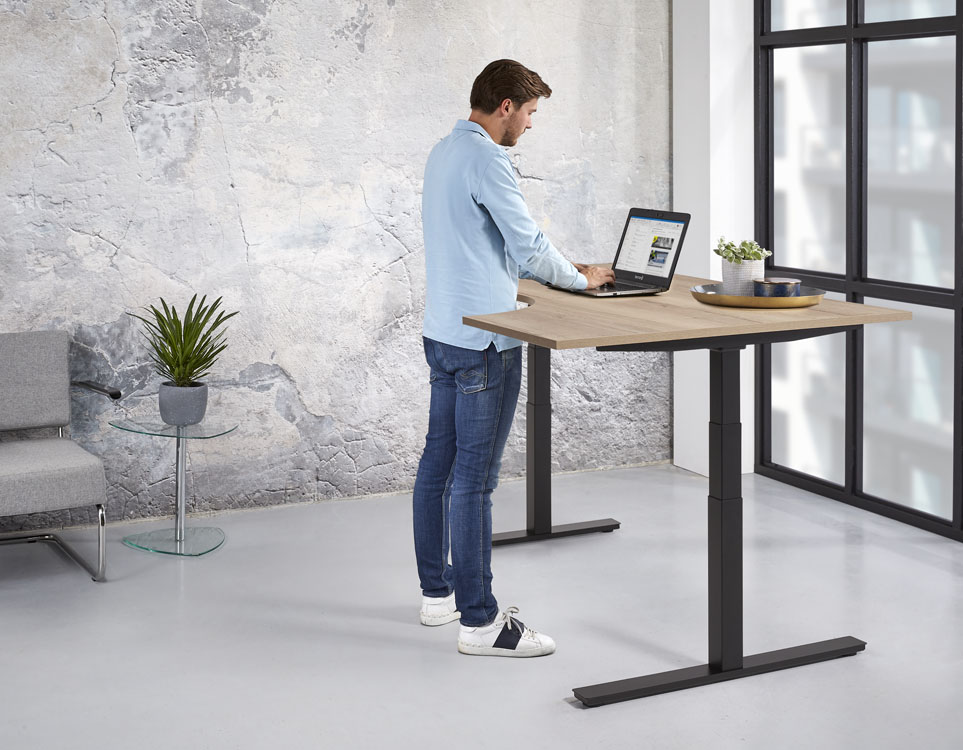 Elektrisch Wingbureau | 180x120cm Rechts | NEN-EN527