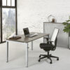 Bladkleur-Antraciet-Onderstel-Aluminium-Slingerbureau Luxe Slinger Bureau | 180x80cm | NEN-EN527