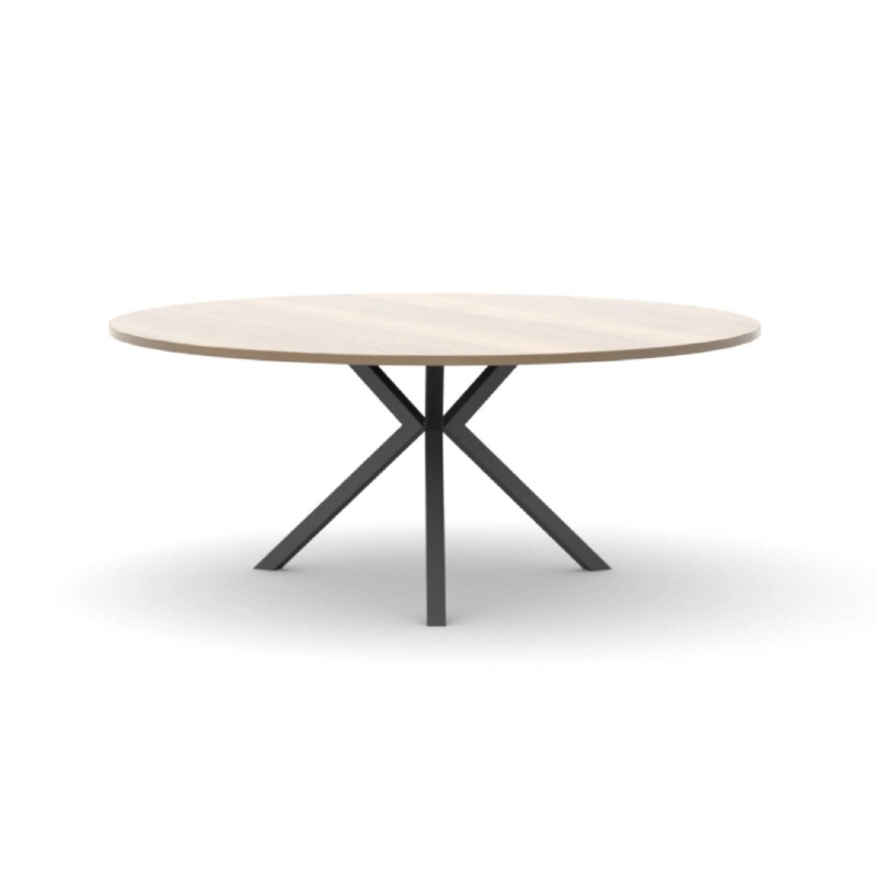CUBE-Ronde-vergadertafel-120cm-Halifax-Antraciet Ronde vergadertafel CUBE | 120cm dia