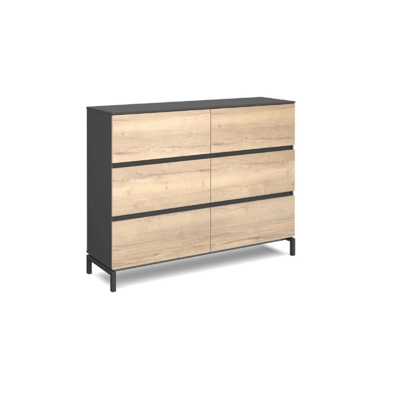 Dressoirkast-160x44x155cm-Halifax-Antraciet Dressoirkast | 160x44x155cm