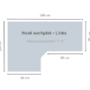 Elektrisch Wingbureau | 160x120cm Links | NEN-EN527