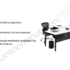 Luxe Wingbureau | 180x120cm Links | NEN-EN527
