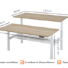 Elektrisch Zit/Sta DUO Bureau KT Business | 140x80cm | NEN-EN527