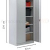 KMPRO-Afmetingen-product-Draaideurkast-extra-diep Draaideurkast | 195x92x60cm