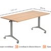 Klaptafel-120x80CM Klaptafel | 120x80cm