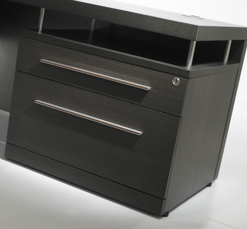 Directie Hoekbureau | 210x210cm | ladeblok links