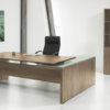 Directie Hoekbureau | 230x172cm | ladeblok links