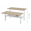 Elektrisch Zit/Sta DUO Bureau KT Business | 160x80cm | NEN-EN527