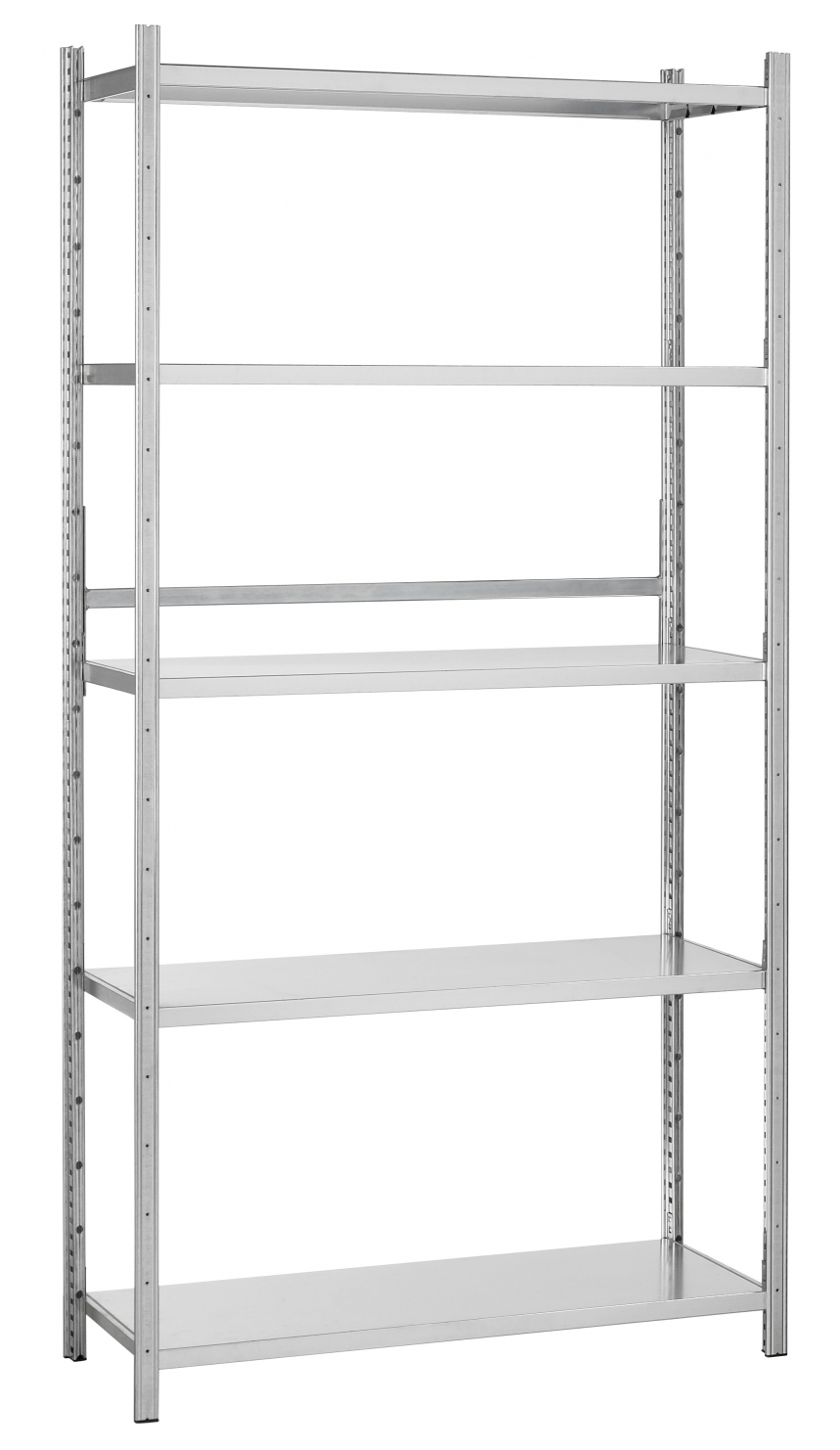 gegalvaniseerde-magazijnstelling-220x100x40cm Gegalvaniseerde magazijnstelling | 220x100x40cm