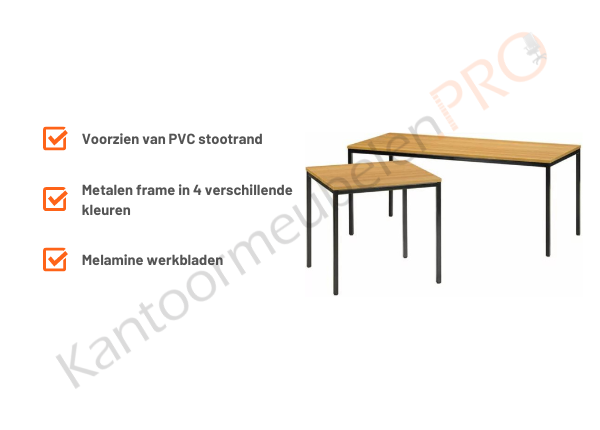 Kantoortafel | 120x80cm  | NEN-EN527