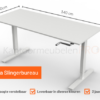 Slinger Bureau Zit/Sta | 140x80cm | NEN-EN527